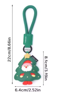 Wintercrest Leather Key Charm