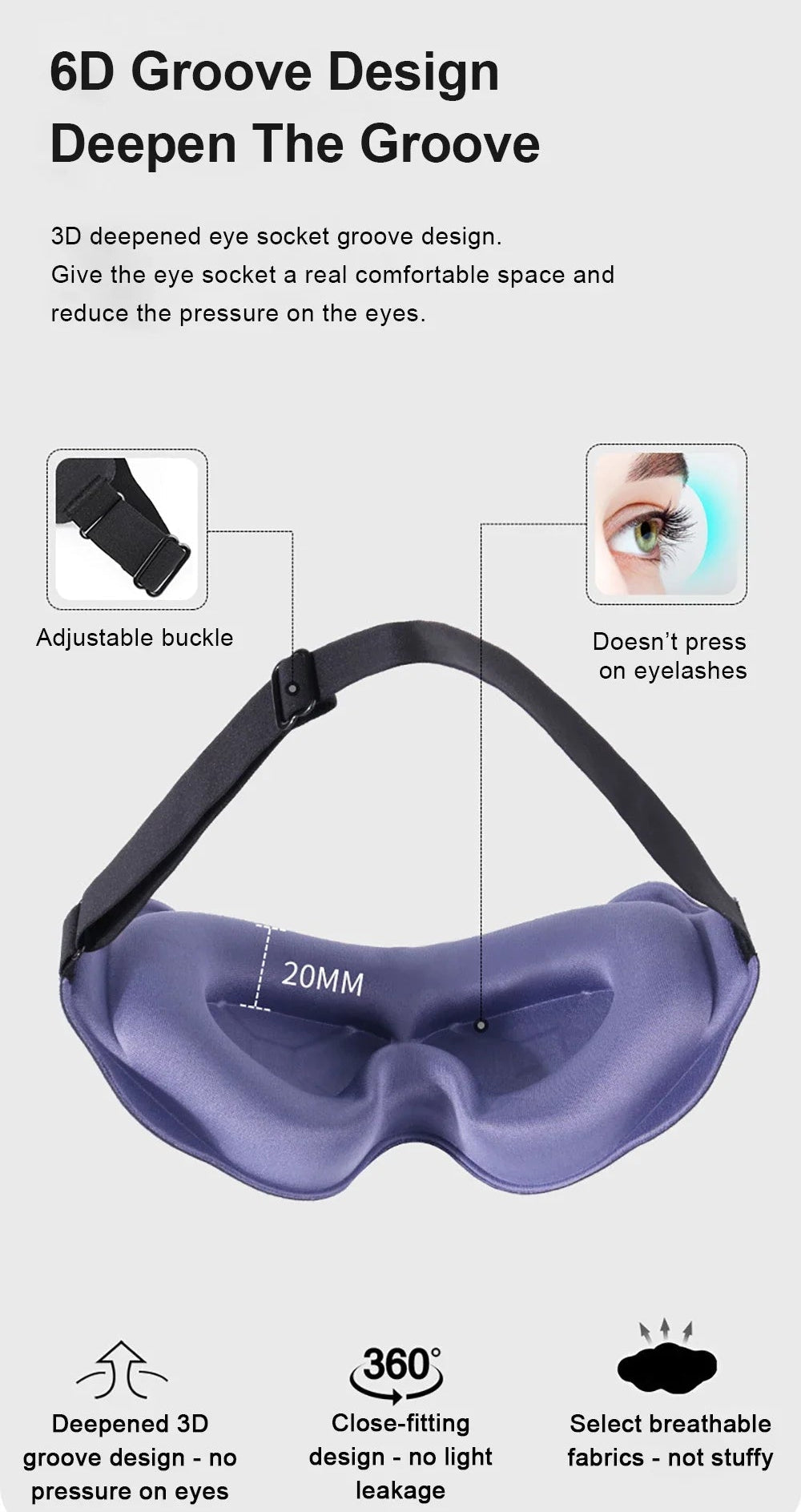 ShadowLuxe Deep Sleep Mask